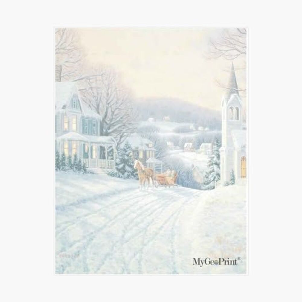 Winter Christmas Letterhead 220 Count